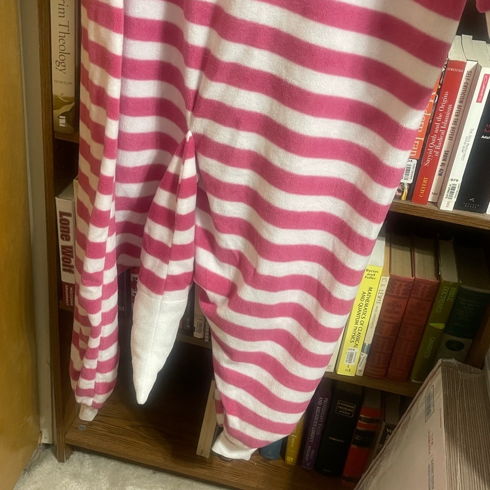 Pink Cheshire Cat Pajama Set Onesie Largr - Picture 3 of 7